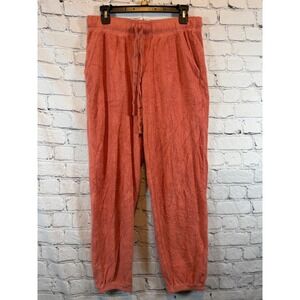 Aerie Cozy Coral Plush Pajama Pants Womens Medium‎ Lounge Sleep Bottoms